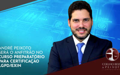 O advogado André Peixoto será  o anfitrião no Curso Preparatório para Certificação LGPD/EXIN.