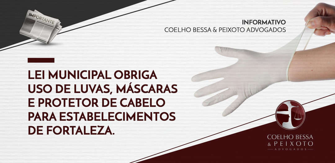 Lei Municipal obriga uso de luvas, máscaras e protetor de cabelo para estabelecimentos de Fortaleza.