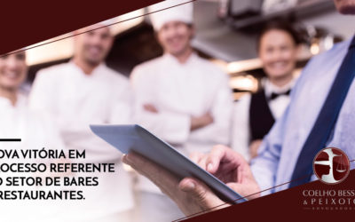 Nova vitória em processo referente ao segmento de bares e restaurantes.