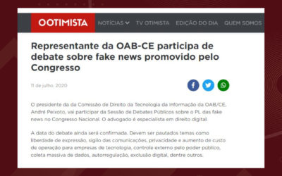 A mídia tem noticiado o convite recebido pelo especialista em Direito Digital André Peixoto