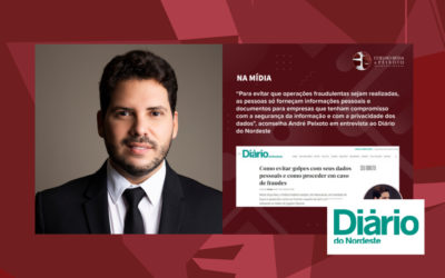 André Peixoto orienta como evitar fraudes com dados pessoais em matéria para o Diário do Nordeste
