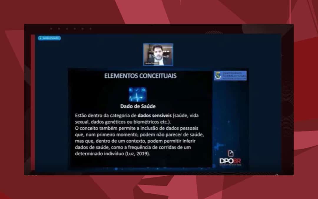 O advogado André Peixoto foi um dos convidados a palestrar sobre o tema “LGPD e suas implicações para Profissionais de Saúde”