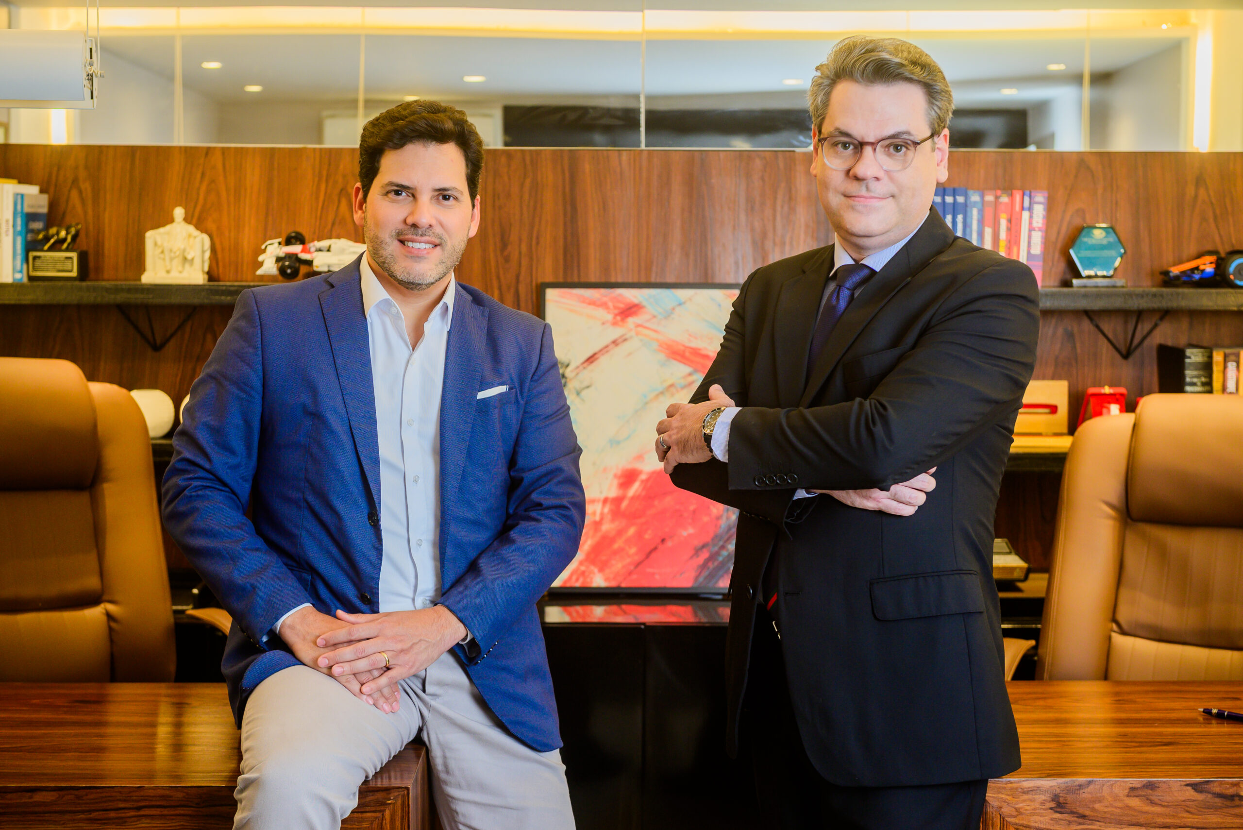 André e Mário conversando